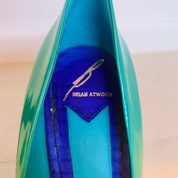 Brian Atwood Green Pink Gold New Leonida Pumps - Picture 4 of 8